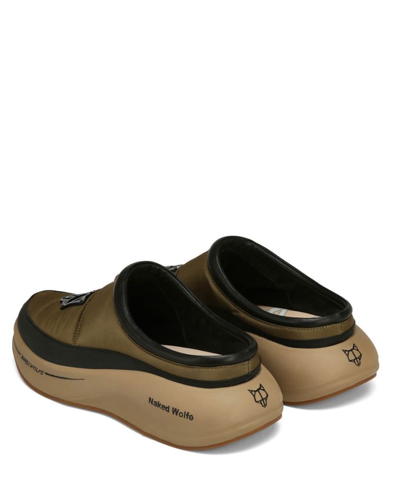 Olive Naked Wolfe Tide Men's Slippers | DUBLIN 8173906QR