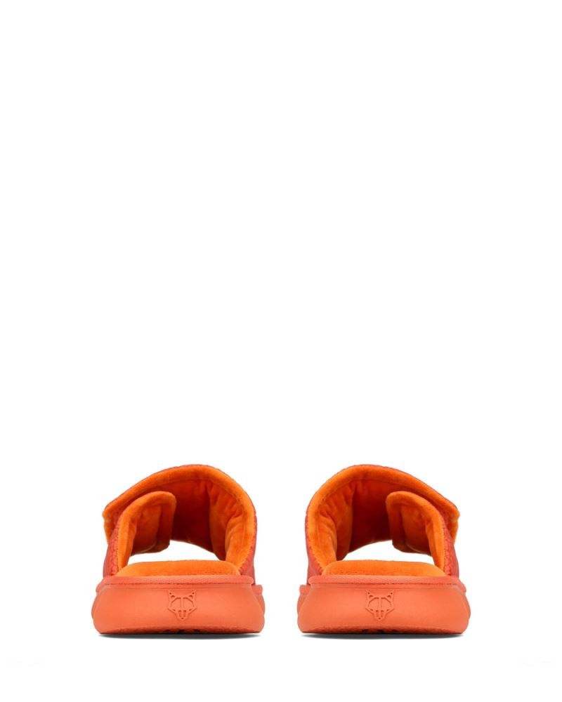 Orange Naked Wolfe Alaska Monogram Men's Slides | DUBLIN 3815064MA