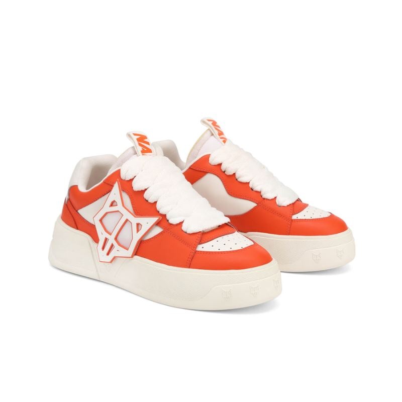 Orange Naked Wolfe Kosa Men's Sneakers | DUBLIN 8193726IX