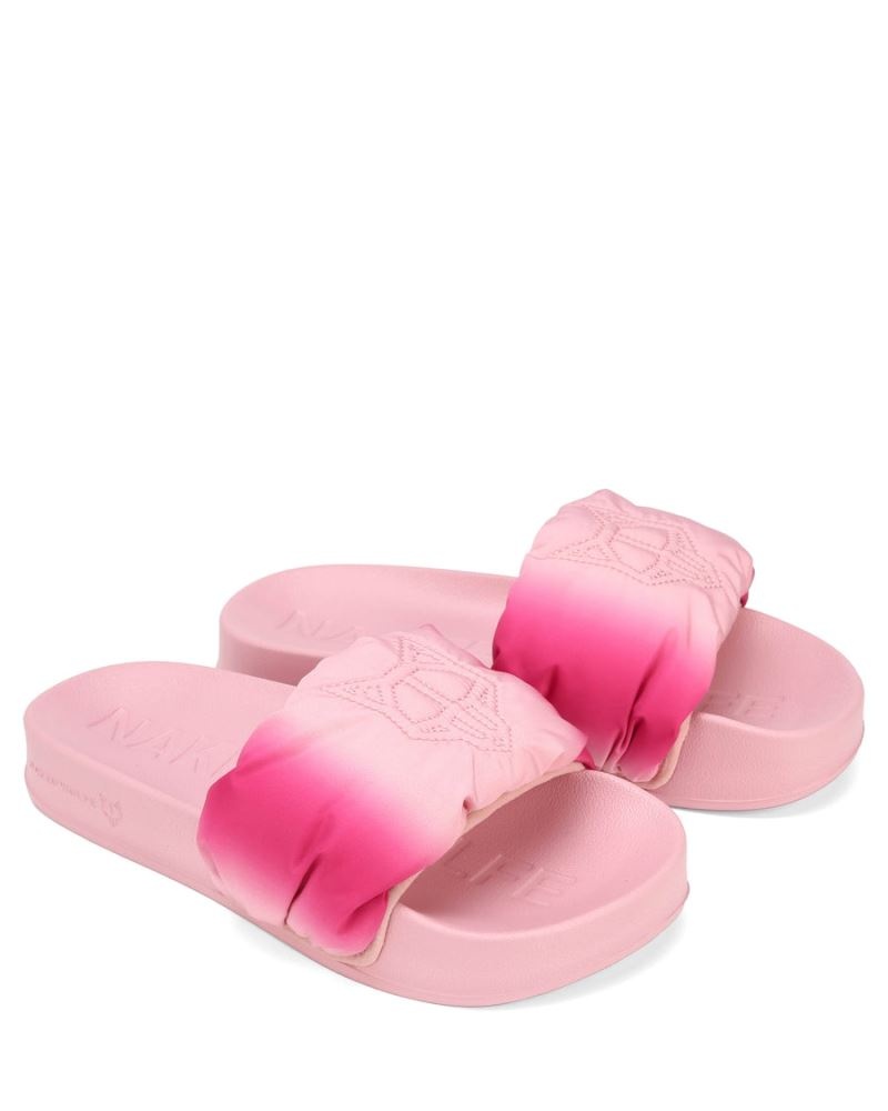 Pink Naked Wolfe Coast Women's Slides | DUBLIN 2768190WK