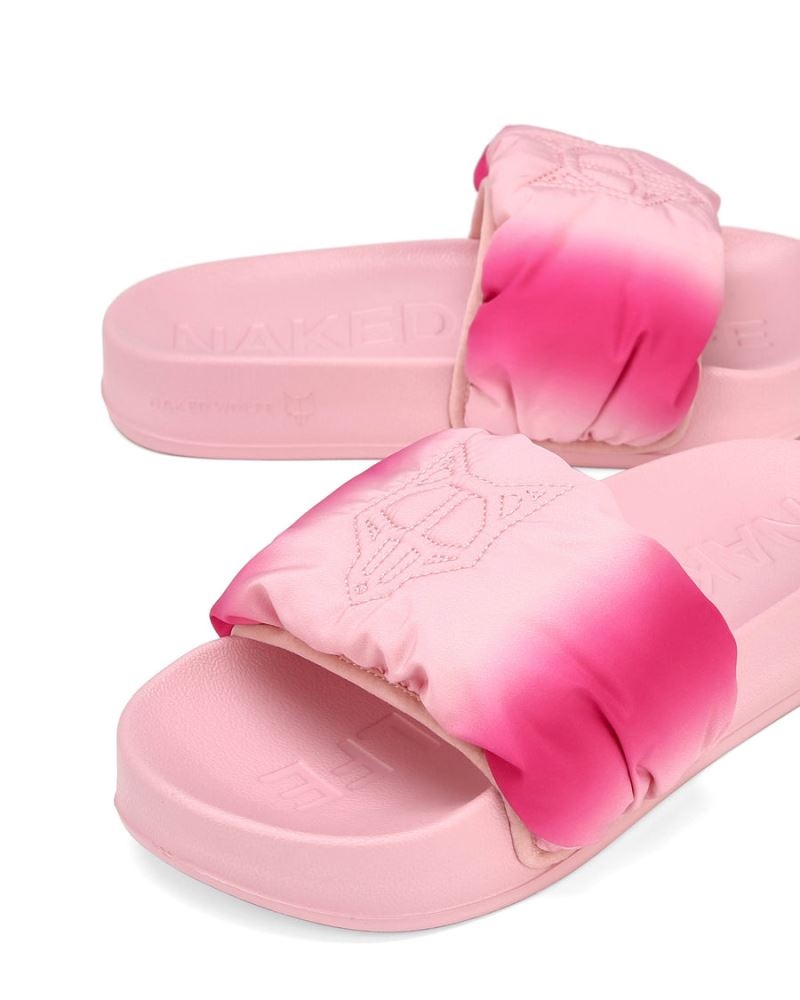 Pink Naked Wolfe Coast Women's Slides | DUBLIN 2768190WK