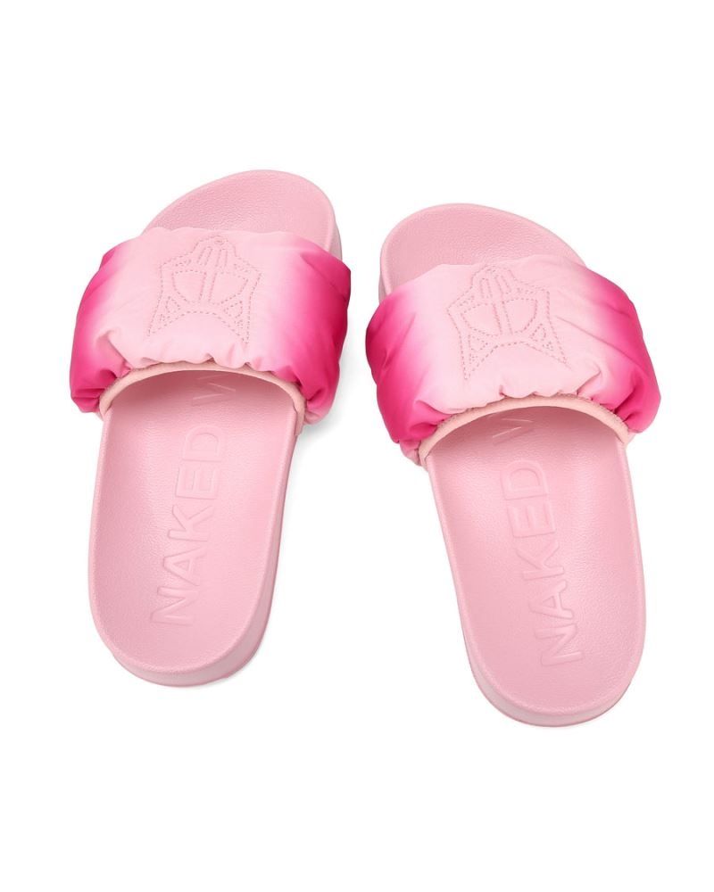 Pink Naked Wolfe Coast Women's Slides | DUBLIN 2768190WK