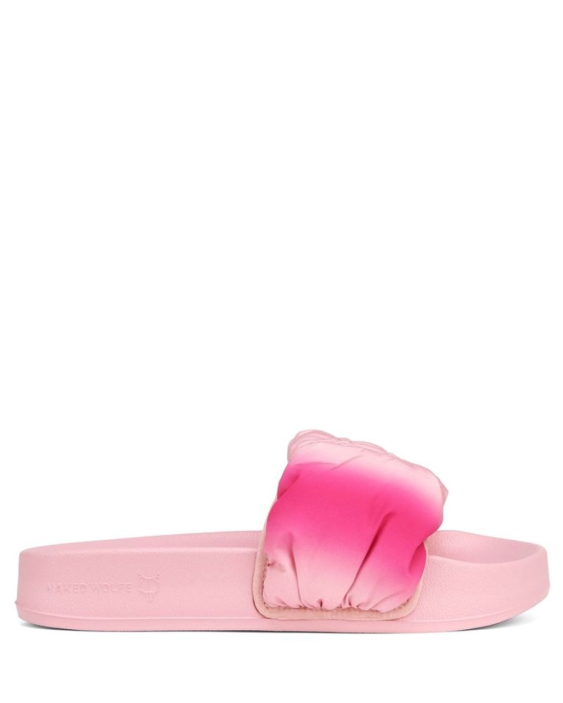 Pink Naked Wolfe Coast Women\'s Slides | DUBLIN 2768190WK