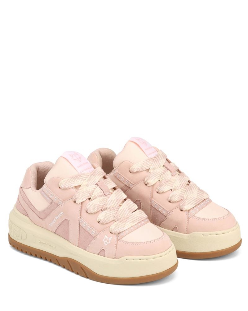 Pink Naked Wolfe Skating Nubuck/Cow Suede Women's Sneakers | IRELAND 3497508TW