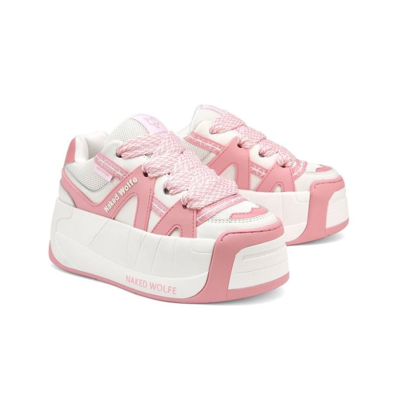 Pink Naked Wolfe Slider Baby Women's Sneakers | IRELAND 0158746ZK