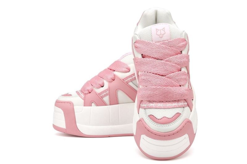 Pink Naked Wolfe Slider Baby Women's Sneakers | IRELAND 0158746ZK