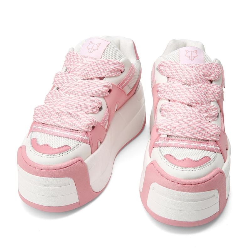 Pink Naked Wolfe Slider Baby Women's Sneakers | IRELAND 0158746ZK