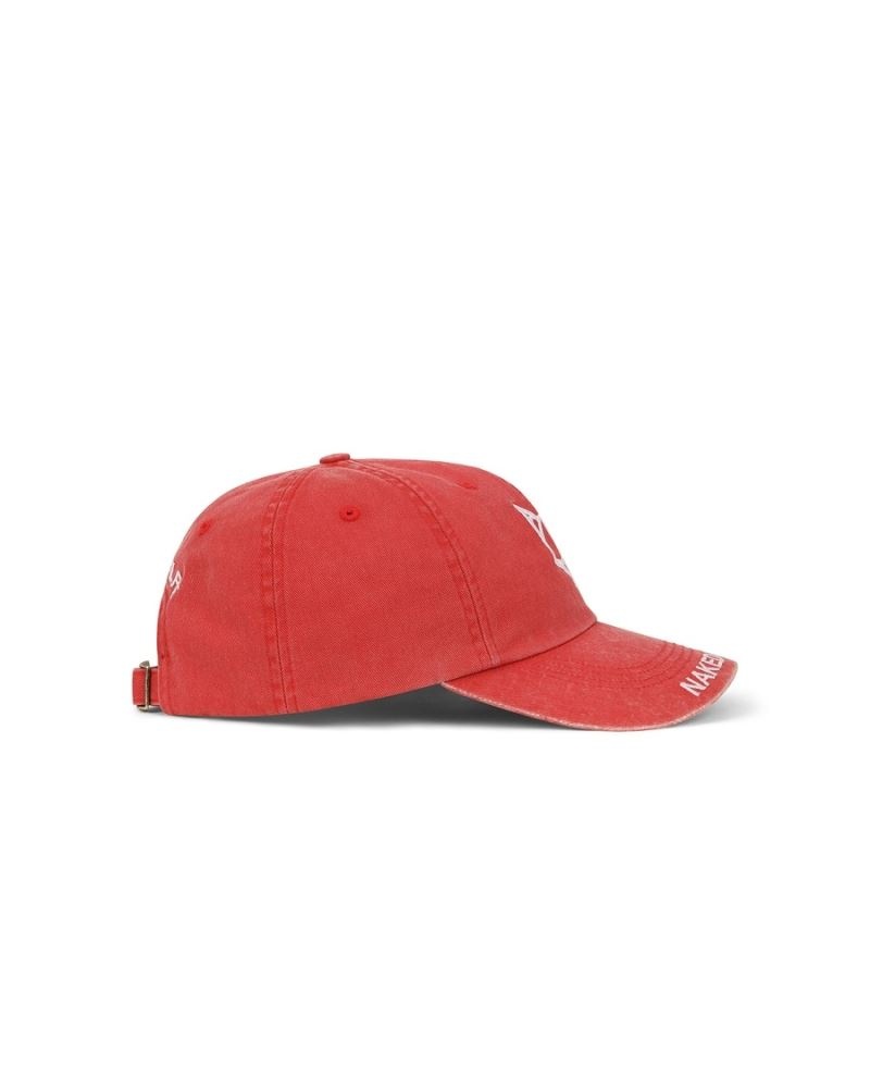 Red Naked Wolfe Baseball Washed Men's Caps | DUBLIN 2053478GN