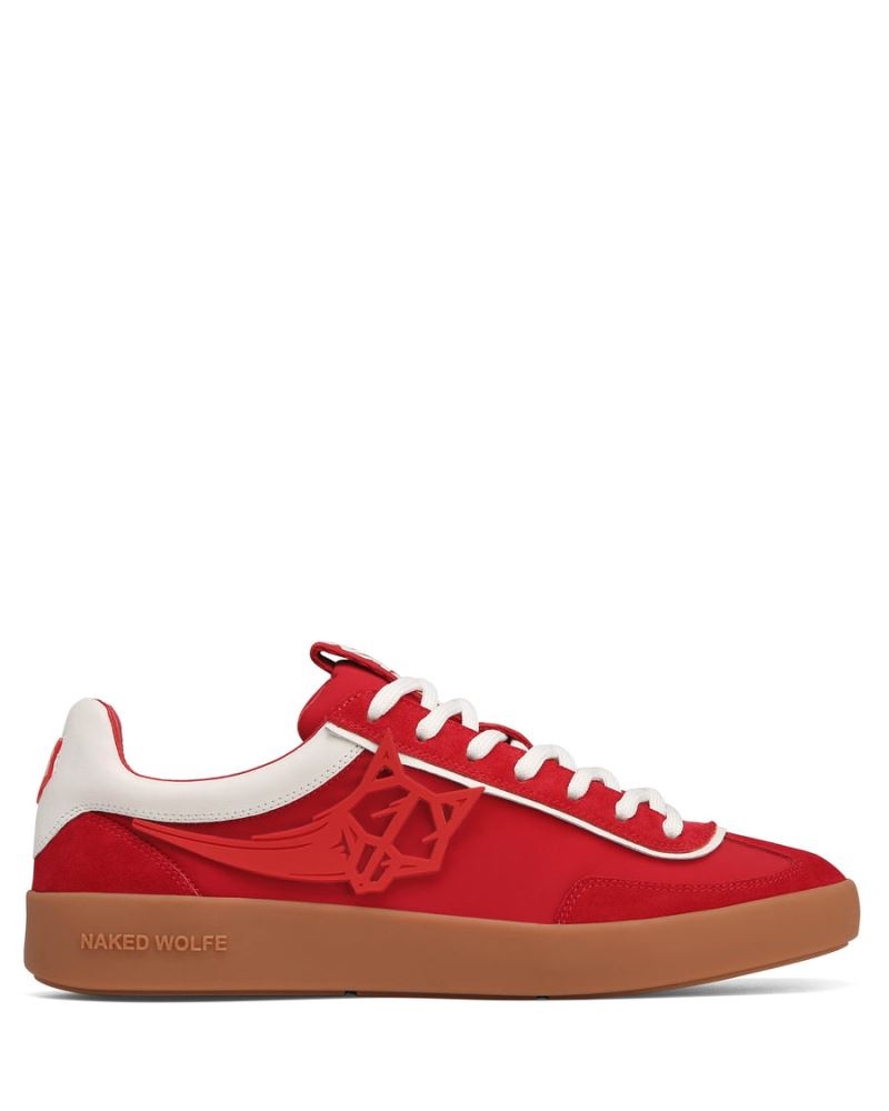 Red Naked Wolfe Palm Nylon Men's Sneakers | IRELAND 4891670SO