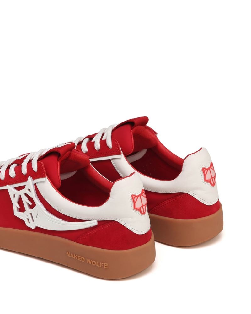 Red Naked Wolfe Palm Nylon Men's Sneakers | IRELAND 4891670SO