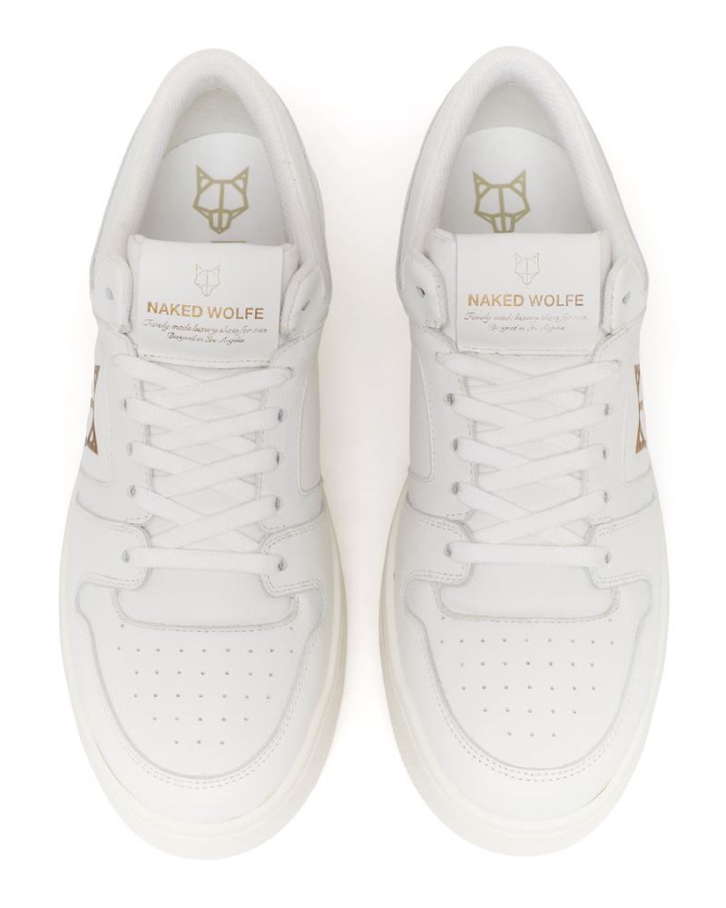 White Naked Wolfe CM-01 Triple Leather Men's Sneakers | DUBLIN 4623985YJ