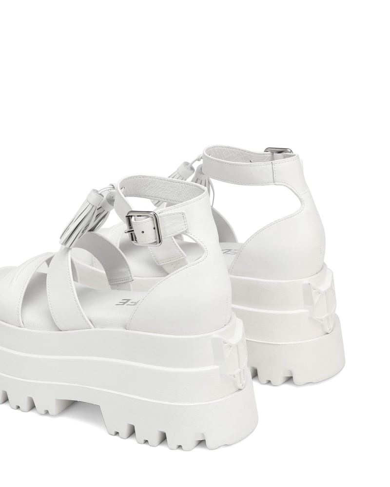 White Naked Wolfe Dare Women's Platform Sandals | IRELAND 9516307VU