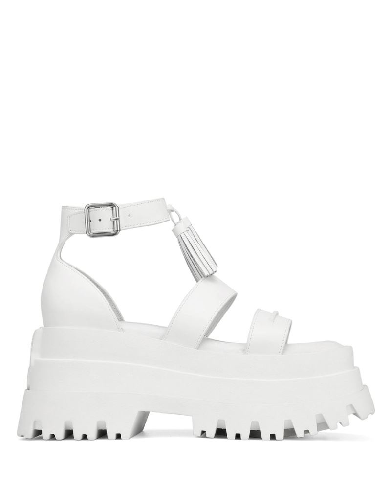 White Naked Wolfe Dare Women\'s Platform Sandals | IRELAND 9516307VU