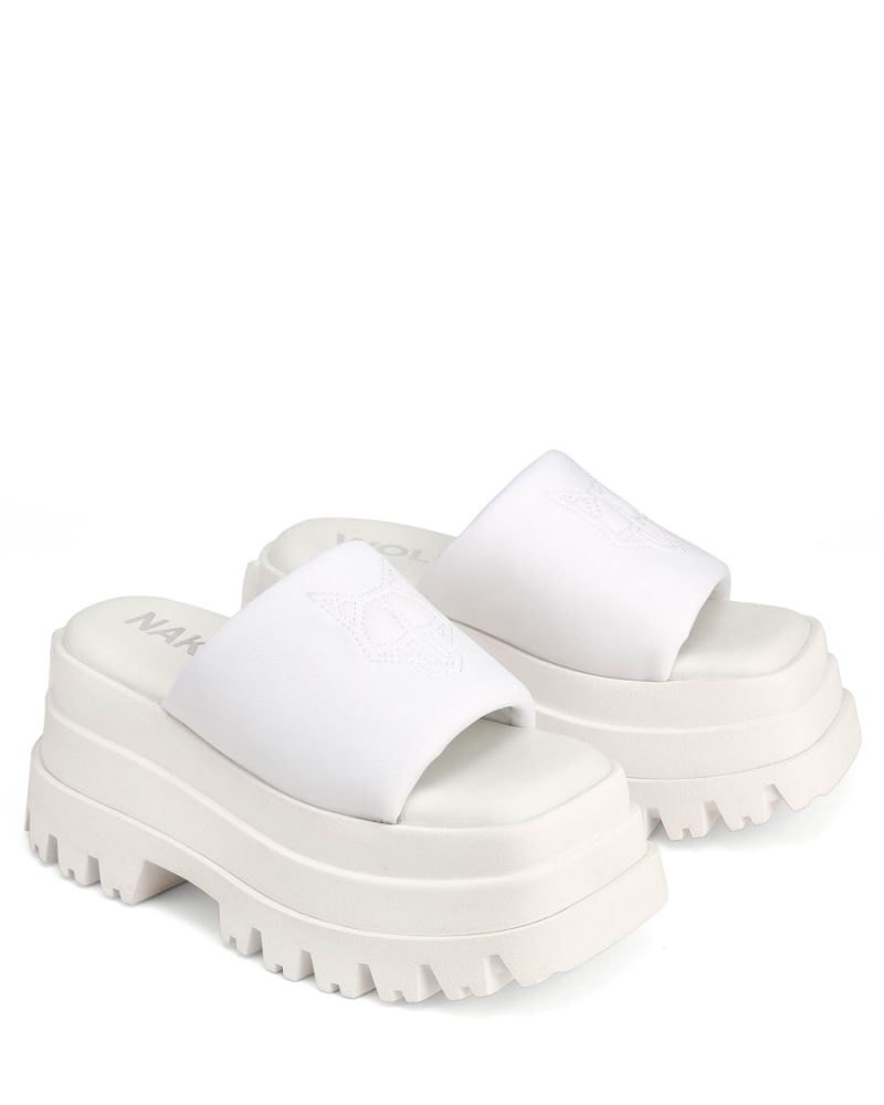 White Naked Wolfe Delicious Women's Platform Sandals | DUBLIN 3624107ET