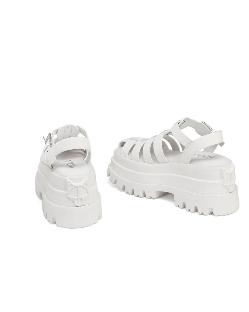 White Naked Wolfe Devil Women's Platform Sandals | DUBLIN 9742036HB