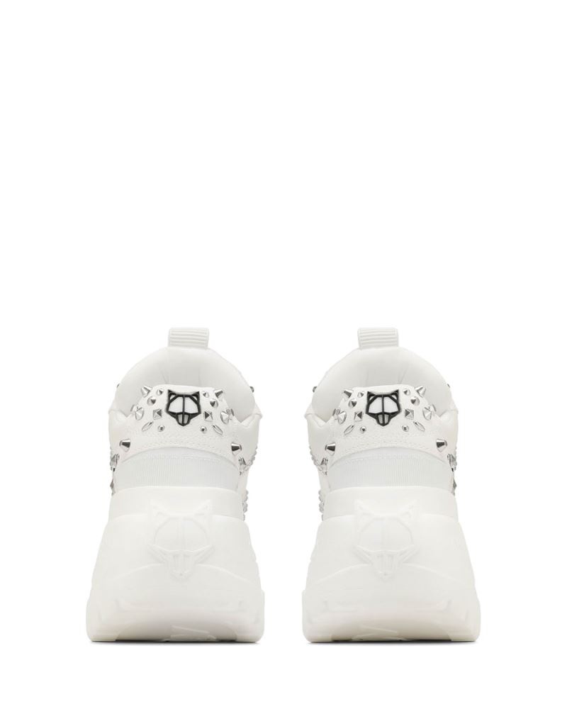 White Naked Wolfe Fantasy Diamonds Women's Sneakers | DUBLIN 4128709ER