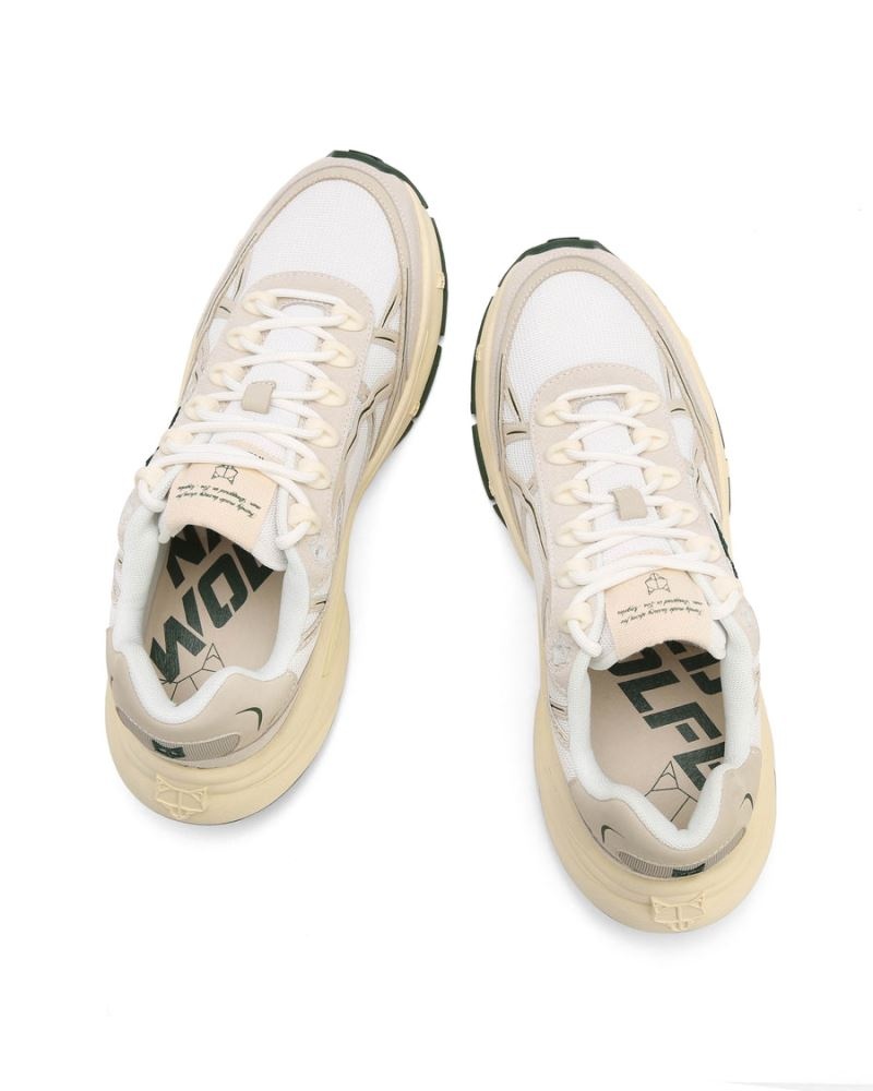 White Naked Wolfe Fever Mesh Men's Sneakers | IRELAND 5768029JM