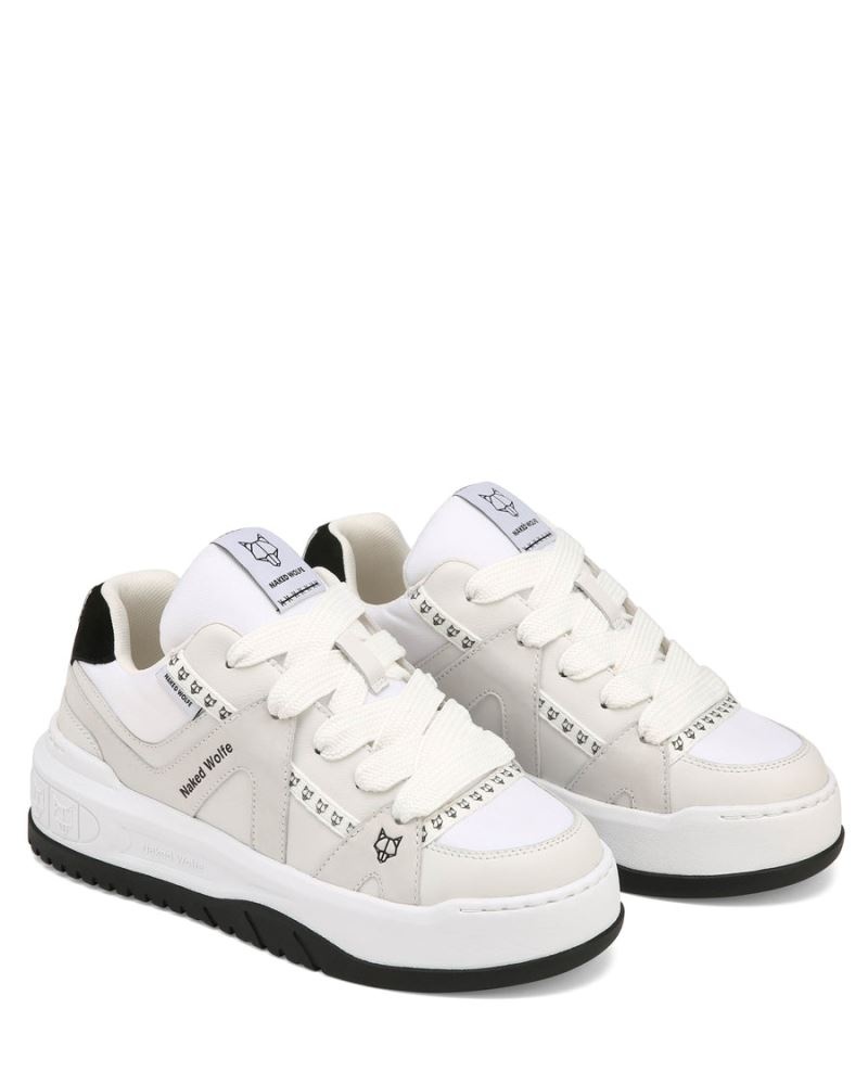 White Naked Wolfe Skating Nubuck/Cow Suede Women's Sneakers | DUBLIN 8695310BZ