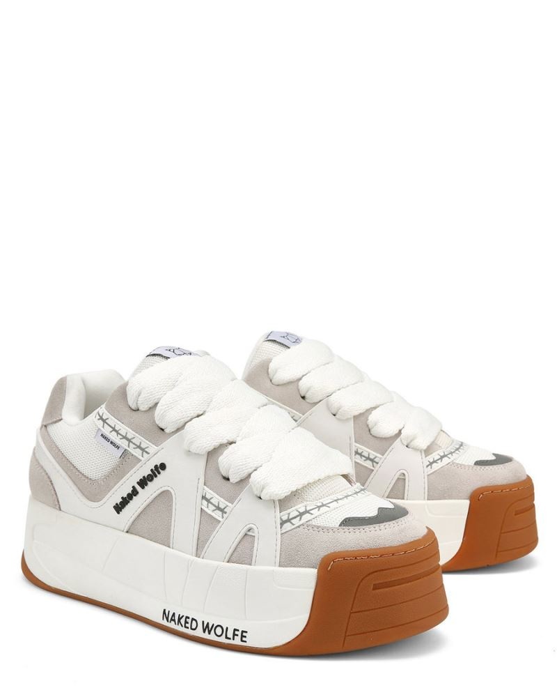 White Naked Wolfe Slide Men's Sneakers | IRELAND 6307429EB