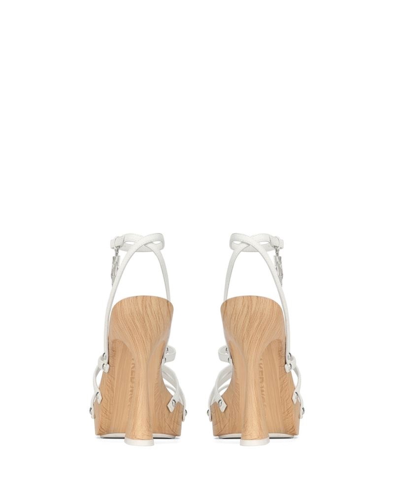 White Naked Wolfe Sofia Leather Women's Heels | DUBLIN 9162307JN