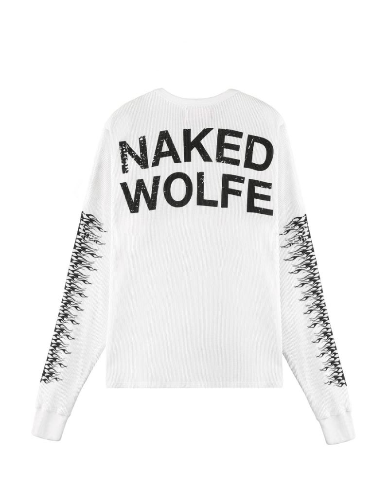 White Naked Wolfe Thermal Men's Sweatshirts | DUBLIN 4798052PC