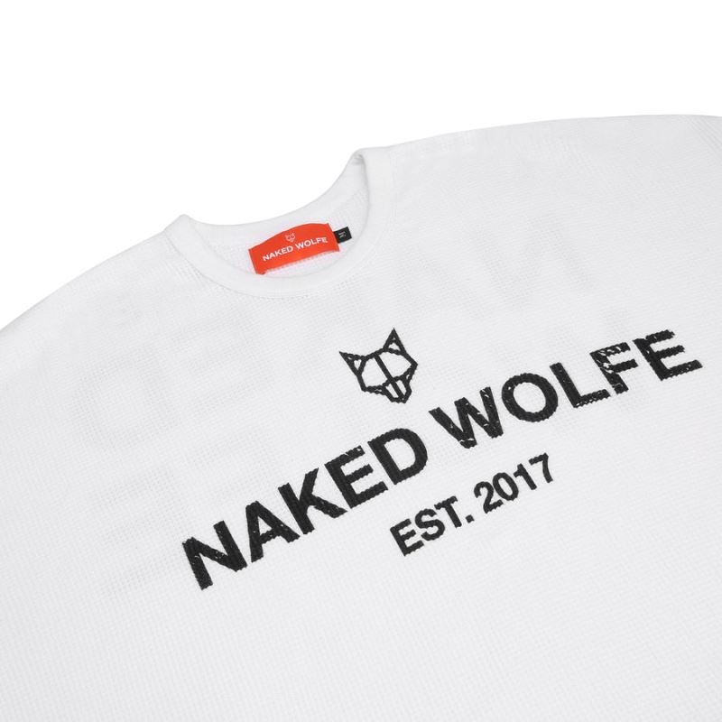 White Naked Wolfe Thermal Men's Sweatshirts | DUBLIN 4798052PC