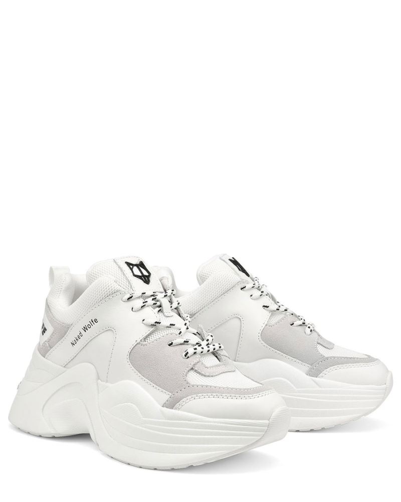 White Naked Wolfe Track Women's Sneakers | DUBLIN 2610745CP