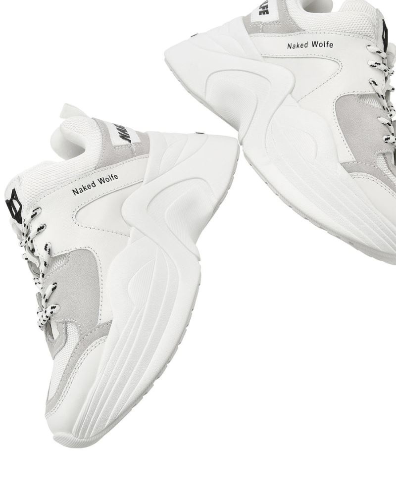 White Naked Wolfe Track Women's Sneakers | DUBLIN 2610745CP