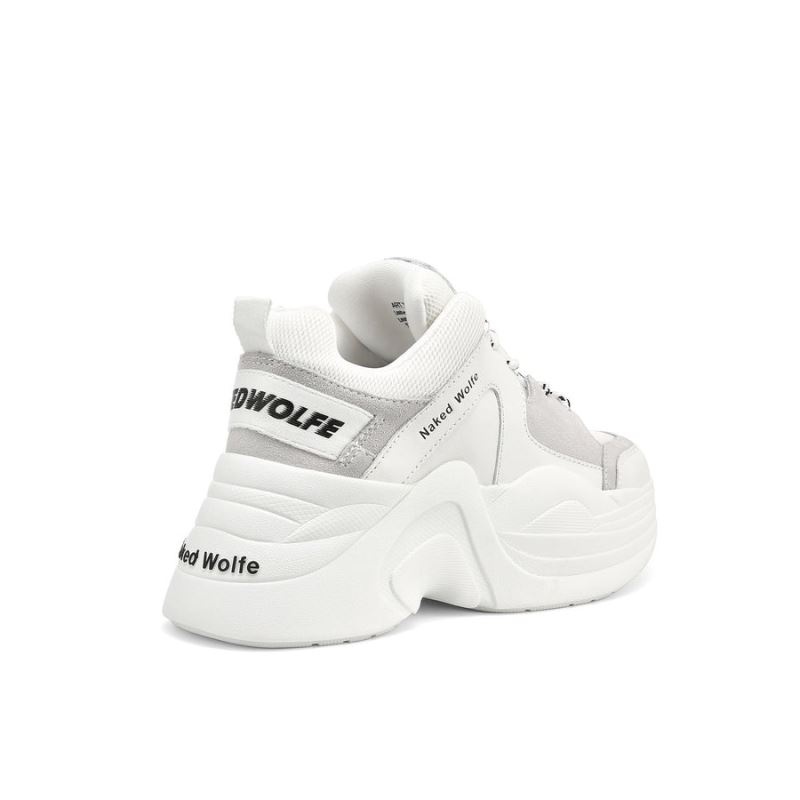 White Naked Wolfe Track Women's Sneakers | DUBLIN 2610745CP