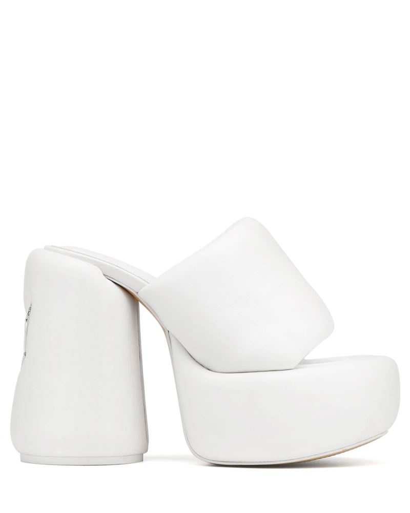 White Naked Wolfe Wow Women\'s Platform Sandals | IRELAND 3594071LT