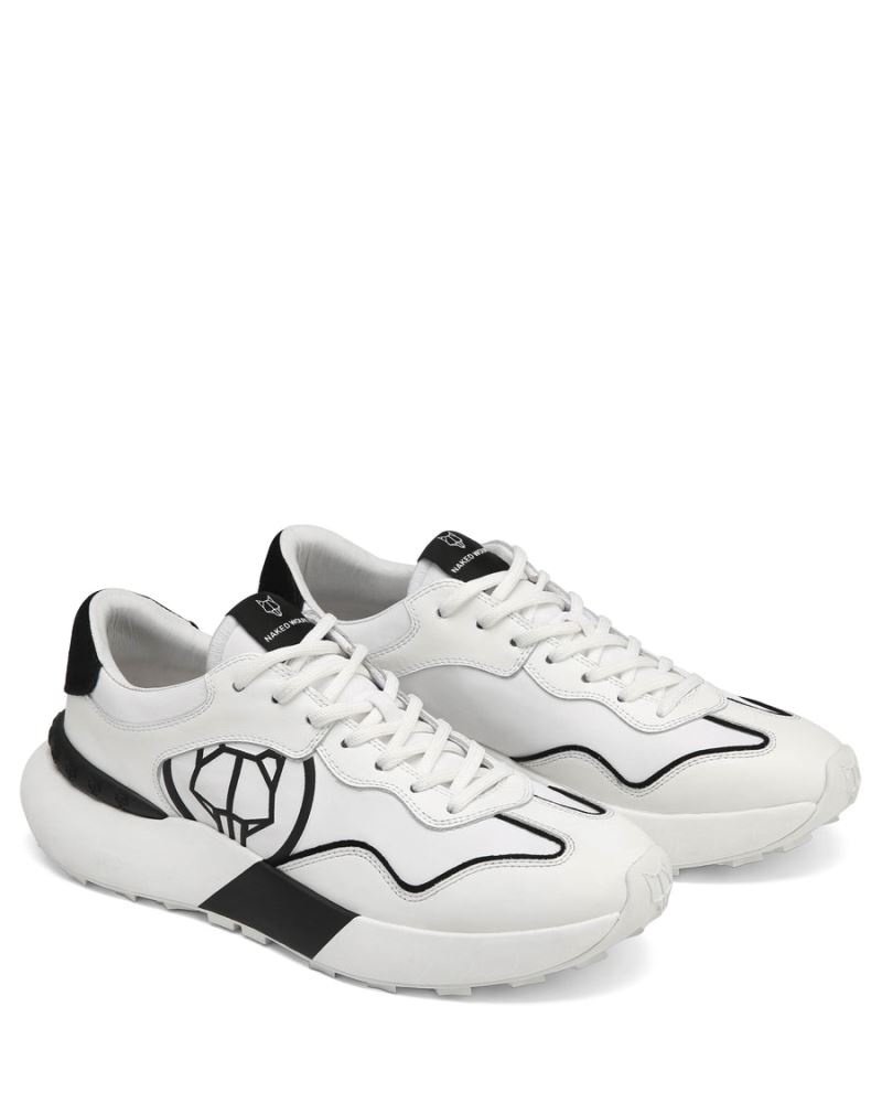 White / Black Naked Wolfe Drought Men's Sneakers | DUBLIN 1572869NL