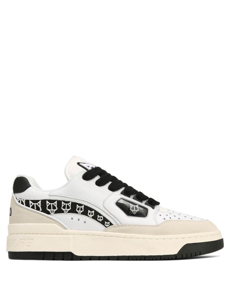 White / Black Naked Wolfe NW-00 Men's Sneakers | DUBLIN 1249378VZ