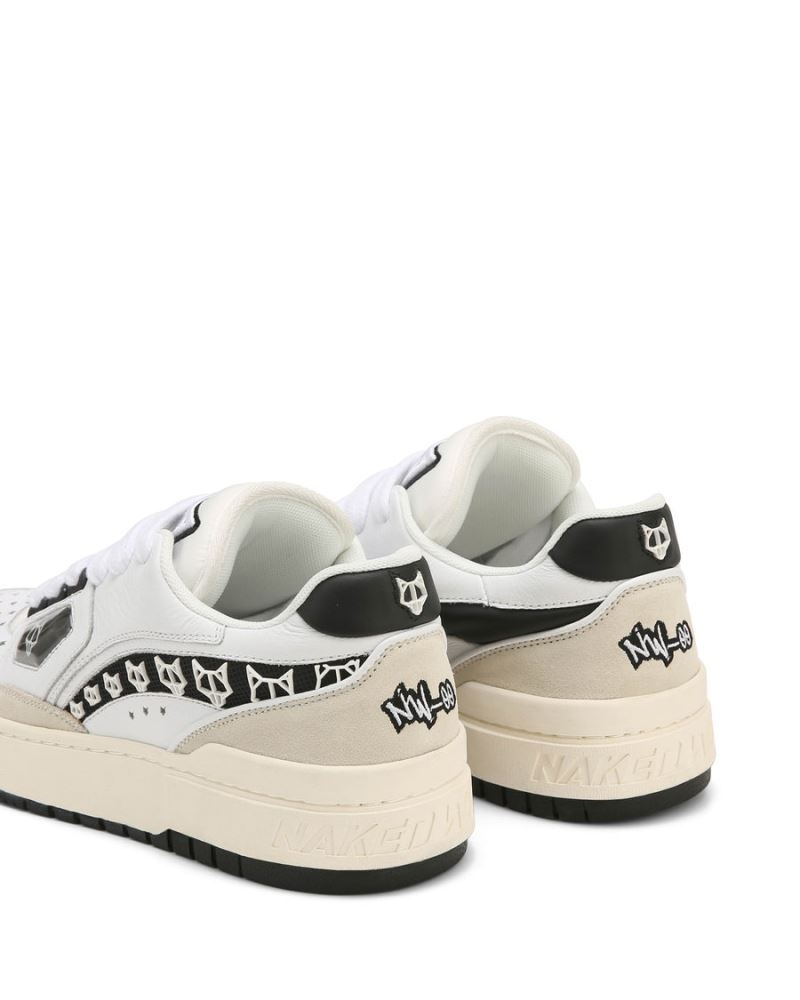 White / Black Naked Wolfe NW-00 Men's Sneakers | DUBLIN 1249378VZ