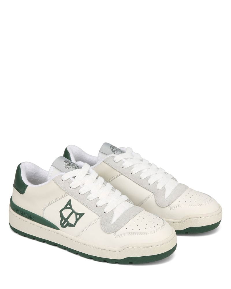 White / Green Naked Wolfe Ravenn Forrest Women's Sneakers | DUBLIN 9846751VH