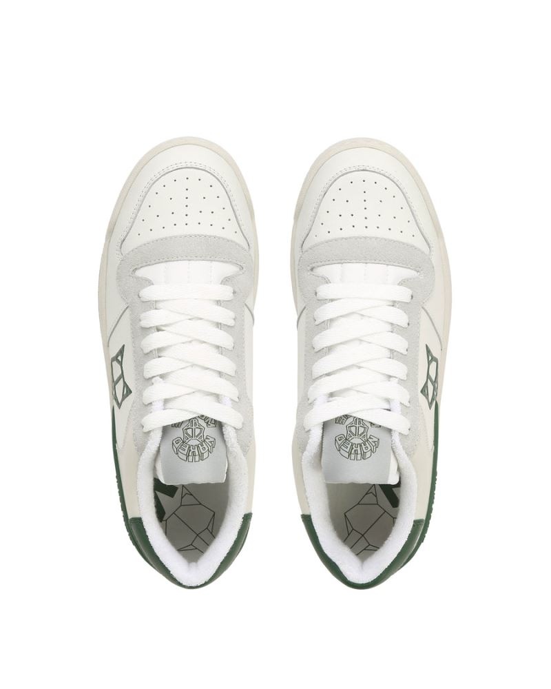 White / Green Naked Wolfe Ravenn Forrest Women's Sneakers | DUBLIN 9846751VH