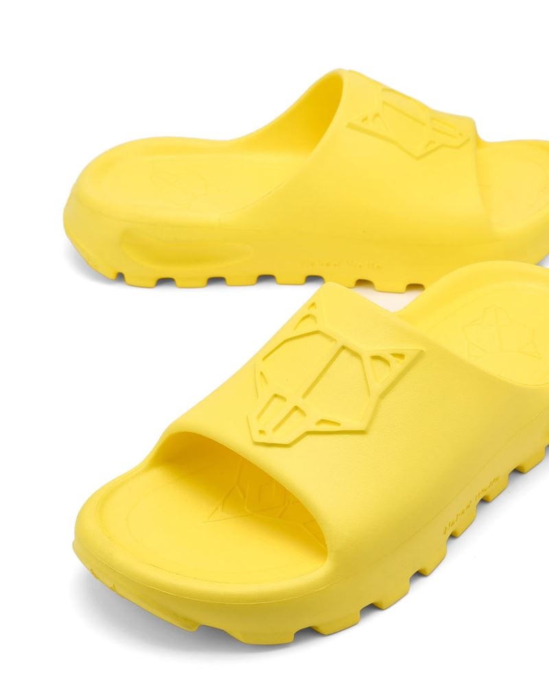 Yellow Naked Wolfe Tommy Men's Slides | DUBLIN 2539468UQ