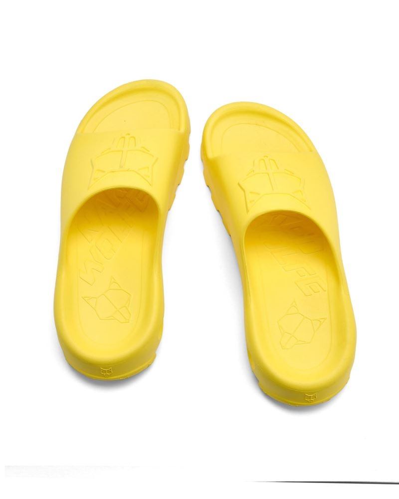 Yellow Naked Wolfe Tommy Men's Slides | DUBLIN 2539468UQ