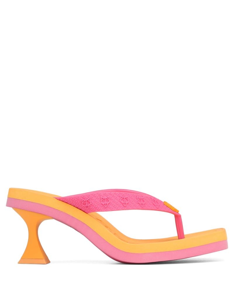 Yellow / Pink Naked Wolfe Foxy Watermelon Women\'s Heels | IRELAND 5314086HQ